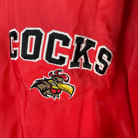 Vintage Steve Barry's Red Cocks Athletic Dept Pullover Windbreaker Jacket XXL - Picture 3 of 7